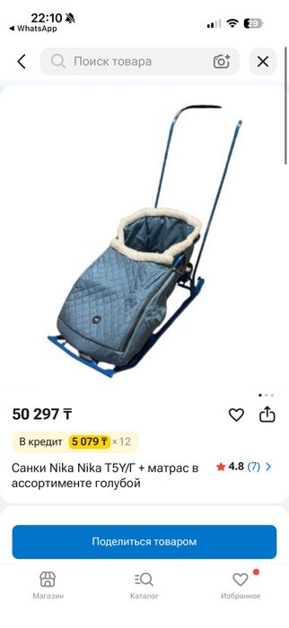 Санки-коляска для детей