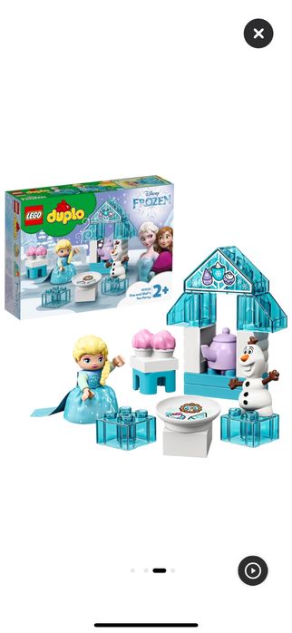 Lego duplo copii elsa, caluti, elefanti
