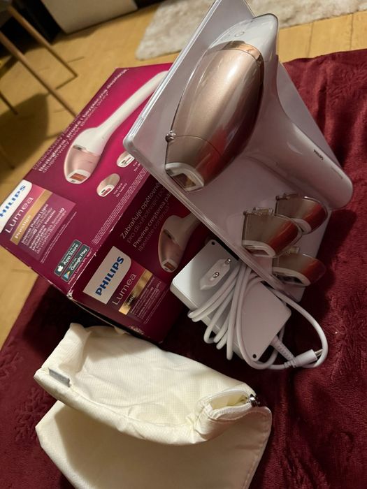 Vand epilator laser Phillips Lumea Prestige cu 4 capete