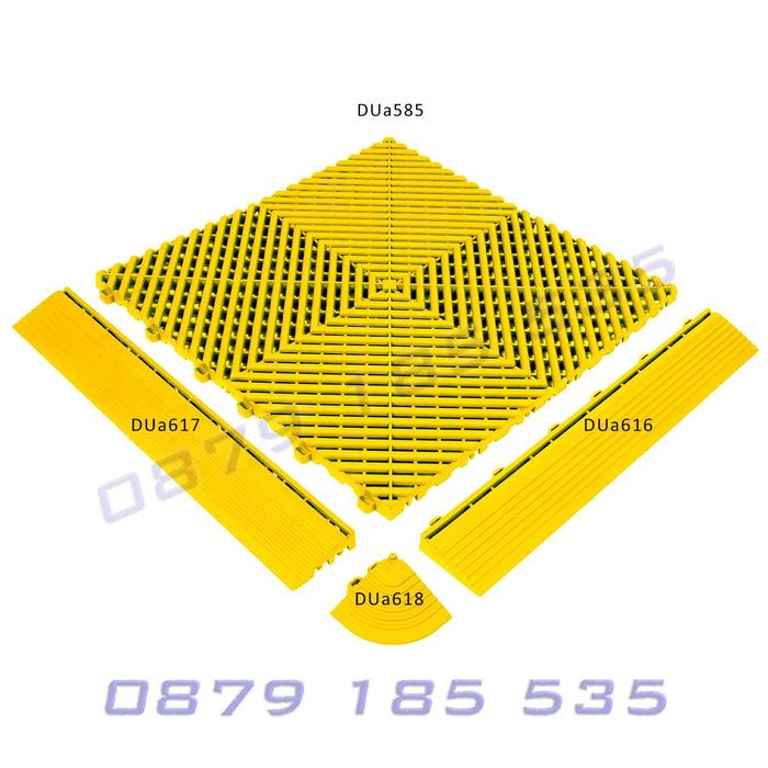 PVC модулна подова настилка гараж квадратна плочка