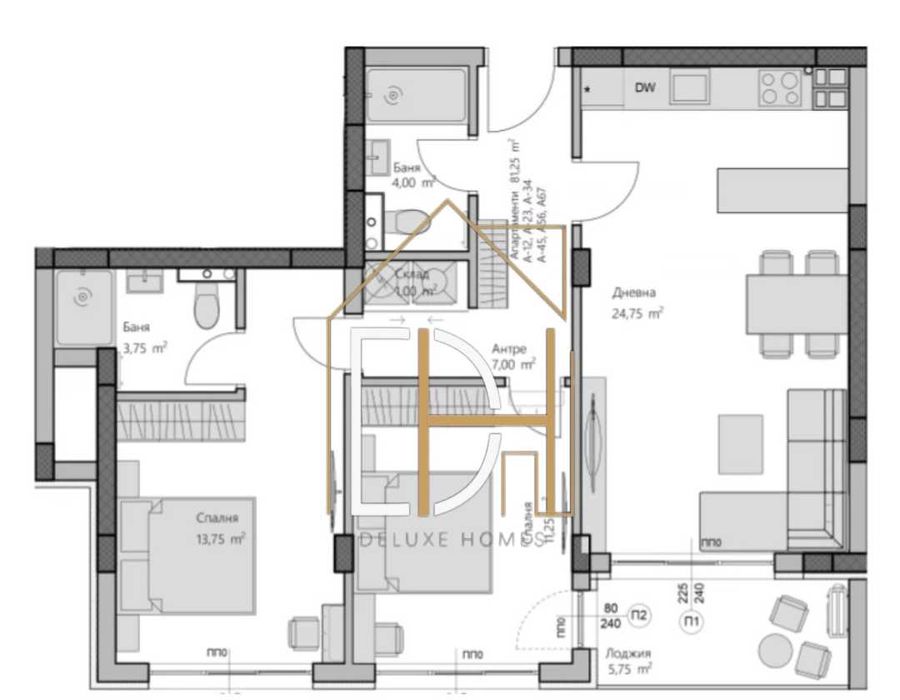 Продава се Тристаен апартамент в Пловдив, Христо Смирненски - 96 кв.м за 1470 €/кв.м - Снимка #1