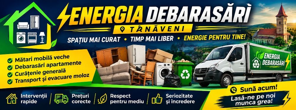 Evacuăm Târnăveni – Debarasări, Transport & Spații Verzi