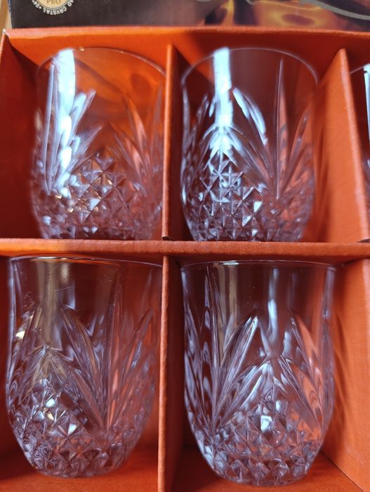 Set de 6 pahare din cristal pentru lichior, Made in France
