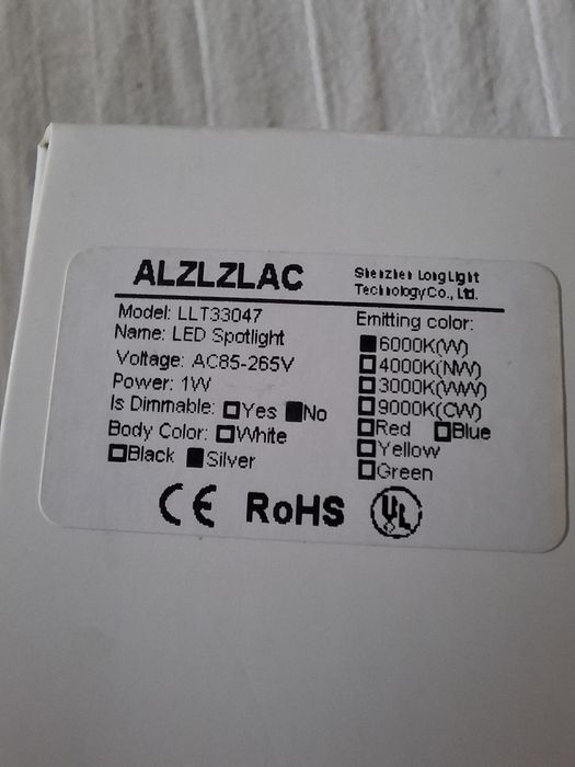 Spot încastrat 220v ,1w mini