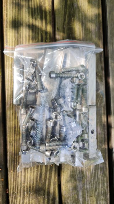 set fixare 10x panou solar cleme aluminiu suruburi piulite inox