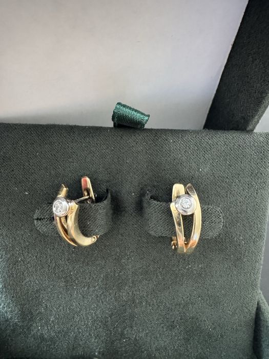 Серьги с бриллиантами 585