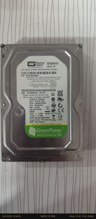 Hard disc notebook uchun