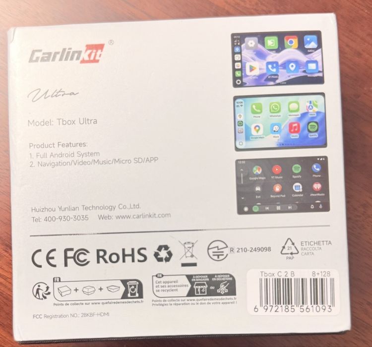 Carlinkit TBox Ultra 8/128 GB (Android 15 / Snapdragon)