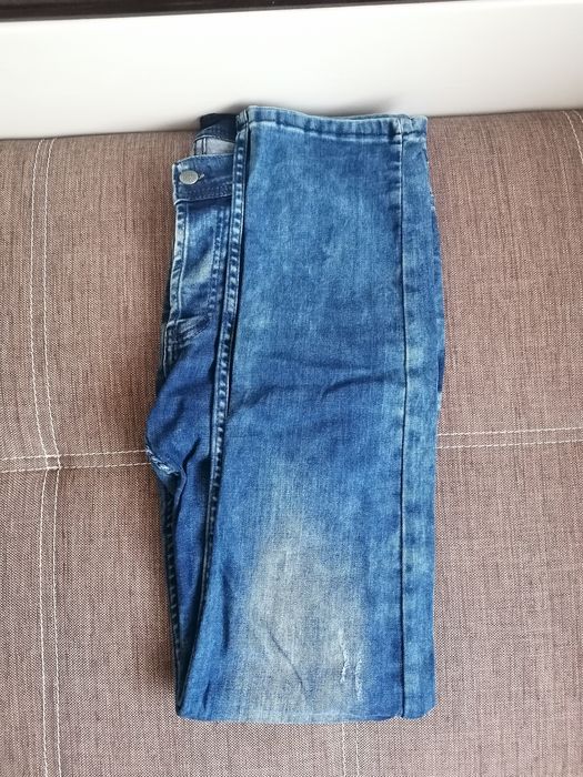 Мъжки Slim дънки с пръскана боя