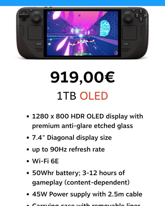 Steam Deck 1TB OLED NOU