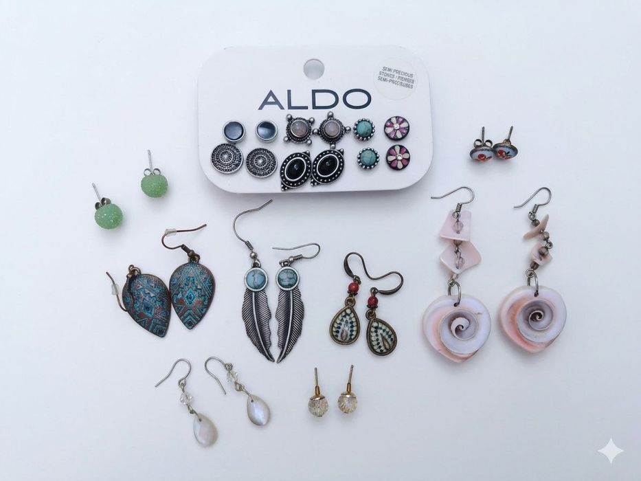 Сет из более чем 10 пар серёжек