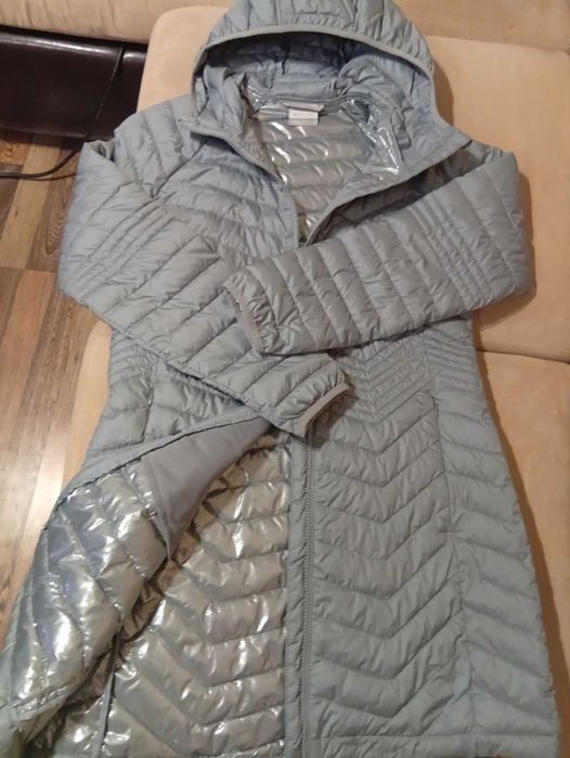 NWT Columbia Powder Lite Mid Hooded Jacket Tradewinds Grey, М-Л