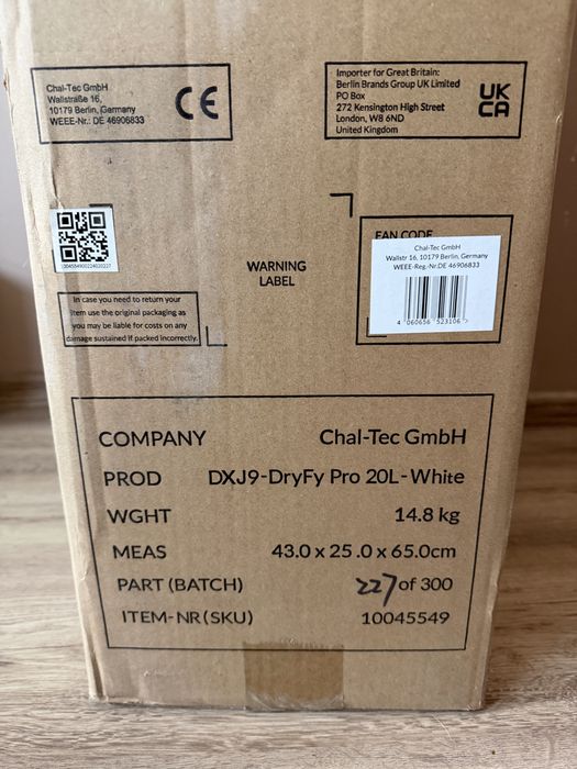 DryFy Pro Smart 20L/24h 4L Отвлажнител за въздух
