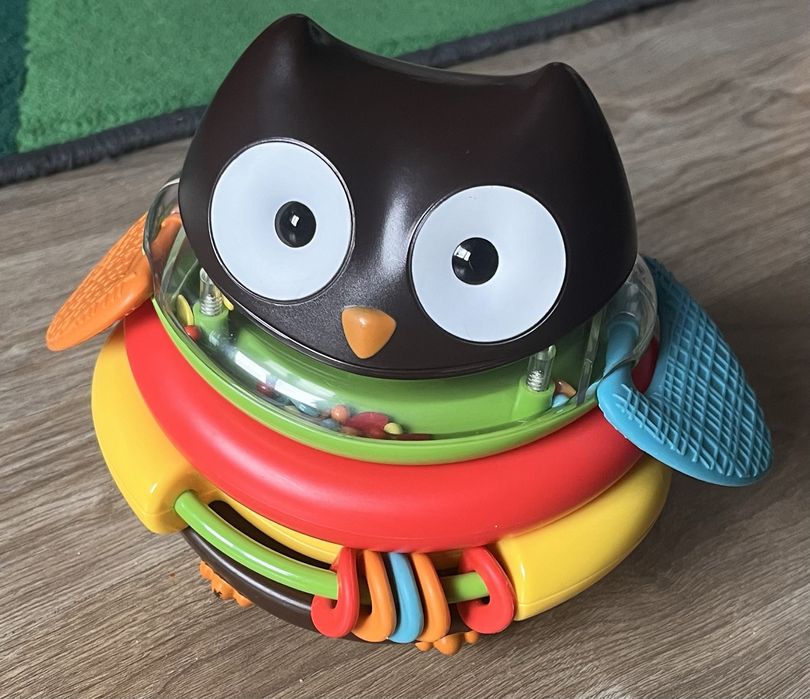 Jucarie cu inele Bufnita, +6luni, SkipHop