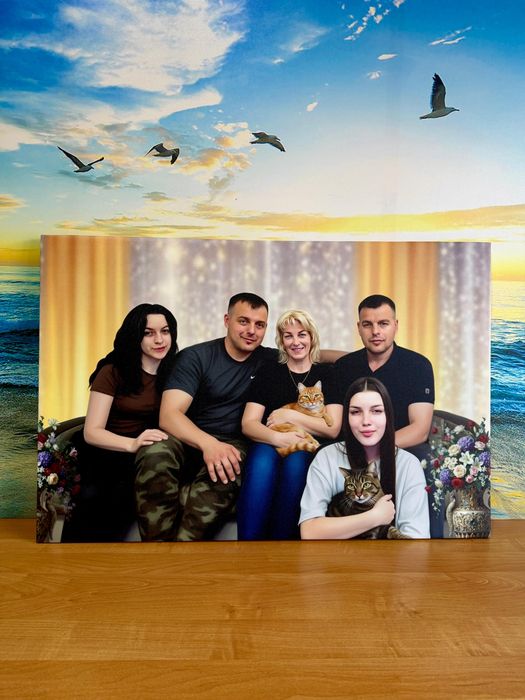 Портреты на холсте НОВОГОДНИЙ ПОДАРОК