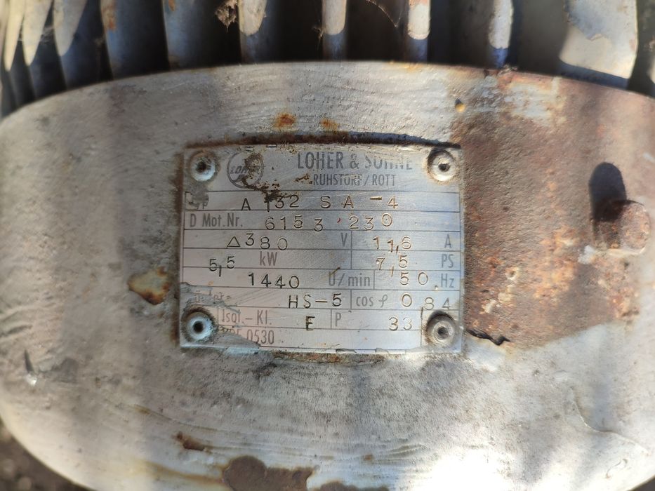 Продавам индустриален вентилатор Ø900мм 5.5kW 380V – Немски EHD PG900