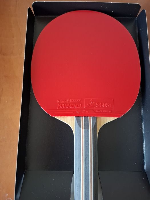 Paletă tenis de masă Bernadette Szocs Signiture 1 cu fețe Tibhar MX-P, Nittaku  Hammond Z2 (Butterfly, Dignics, Tenergy)