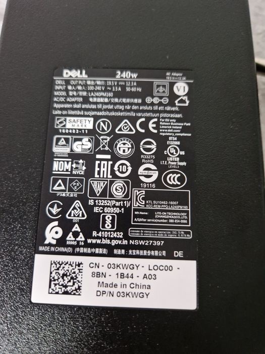 Alimentator incarcator laptop dell 240w