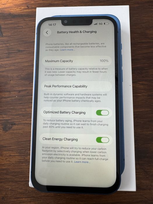 Apple Iphone 13 128gb Blue 100% батерия