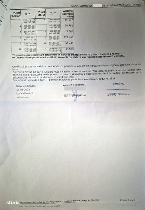 8.700 mp pentru dezvoltare rezidentiala la 3 km de CREIC - Chinteni