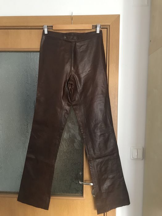 Естествена кожа панталон къс летен панталон Polo Ralph Lauren Snob