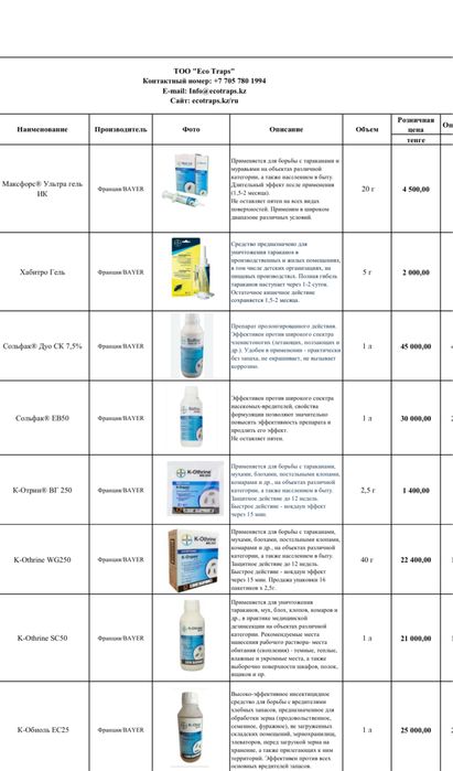 Дезинфекция от 5000т.