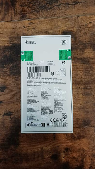 Smartphone Oppo A5 Pro 5G 8GB/256GB Olive Green brand new