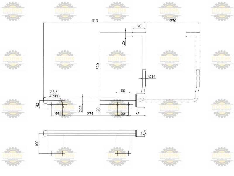 Фиксатор двери подрамный