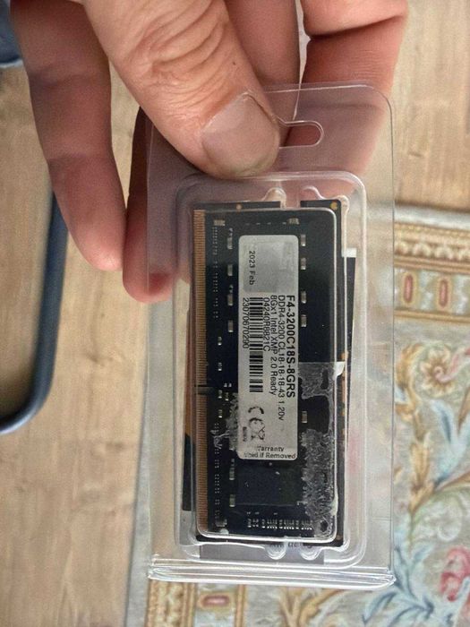 Оперативная память G.SKILL Ripjaws 8GB DDR4 3200MHz для ноутбука