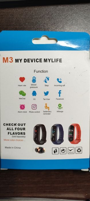 Смарт часовник + слушалки + фитнес гривна