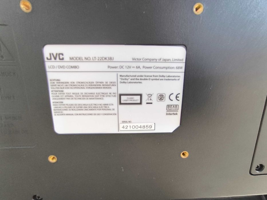 Телевизор на 12v JVC