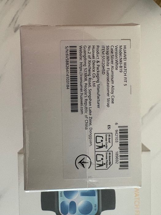 HUAWEI WATCH FIT 5 – нов, неотварян, Black/White