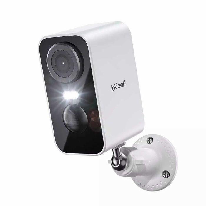 Camere de securitate ieGeek, cameră wireless Wifi de exterior de 5MP cu lumină de mișcare