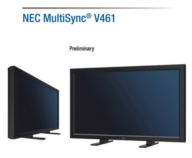 Monitor multifunctional NEC MultiSync V461 46" IPS LCD
