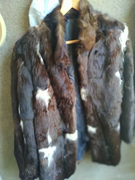 Палто естествен косъм