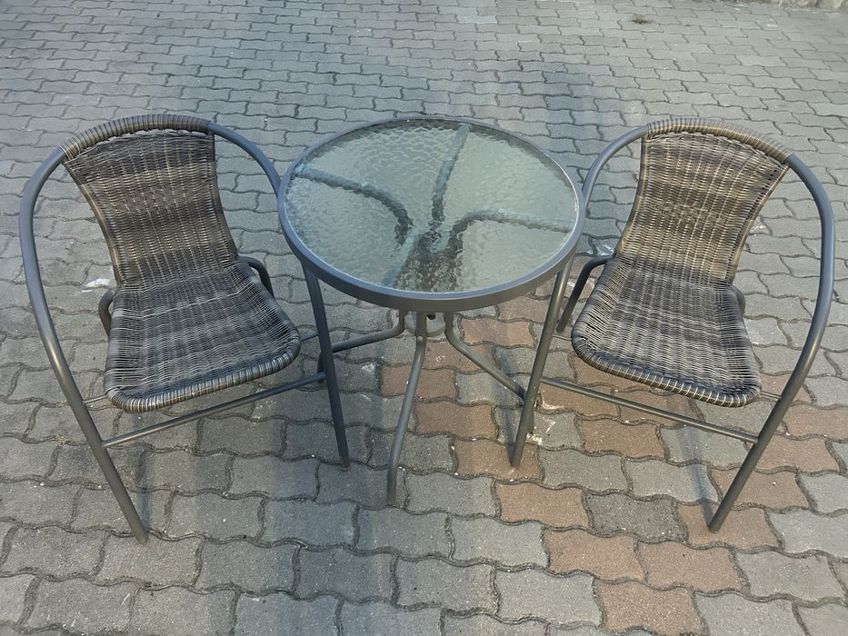 Set masa + 2 scaune pentru exterior