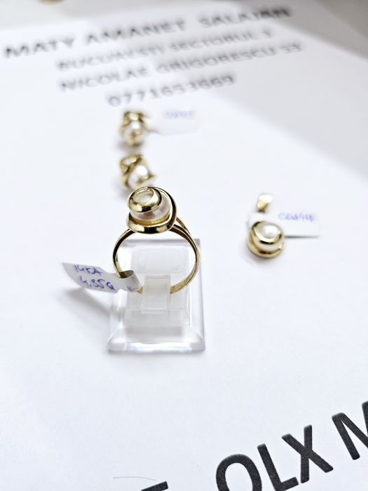 Vand set bijuterii aur 14 k 13.91 g cod 415 416 417