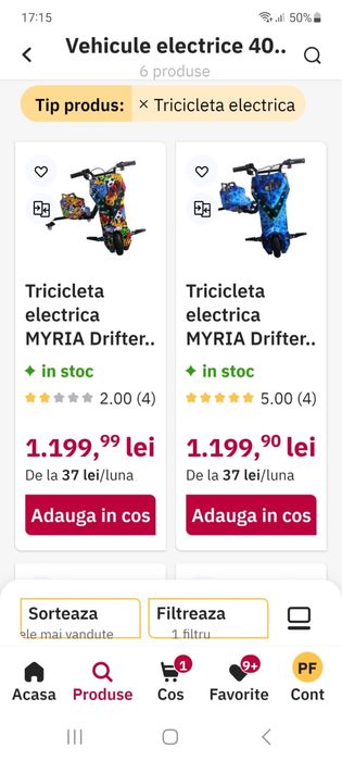 Tricicleta electrica MYRIA 250 W