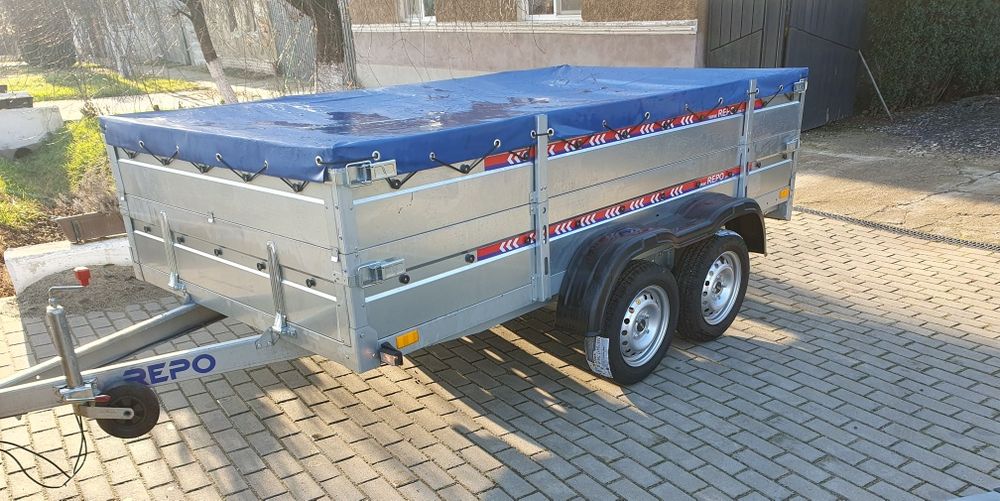 Remorca QED Tandem cu obloane duble 3x1,6x0,60m