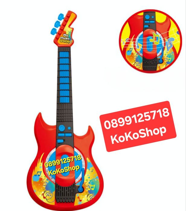 Детска китара-55 см./китара със звуци и мелодии/детска китара