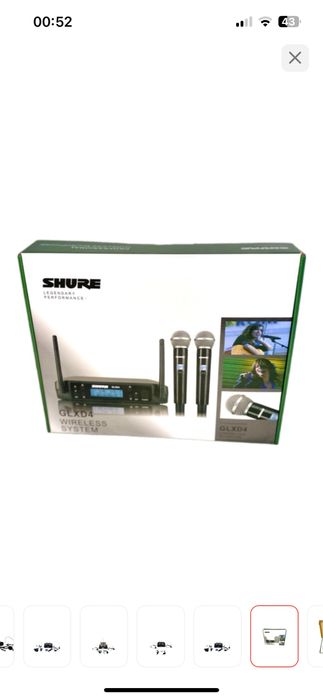 Микрофон Shure GLXD4 head черный