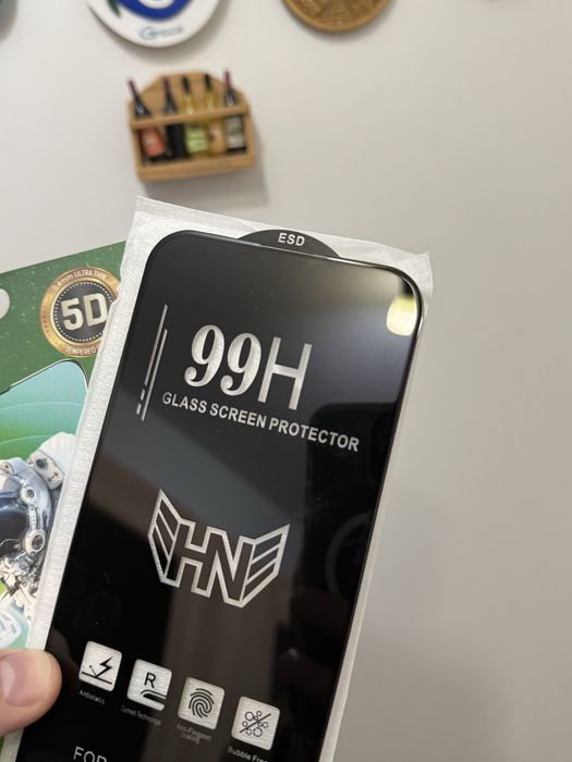 Folie sticla iPhone 16 Pro/16 Pro Max Hoco Premium 99H Antiamprenta