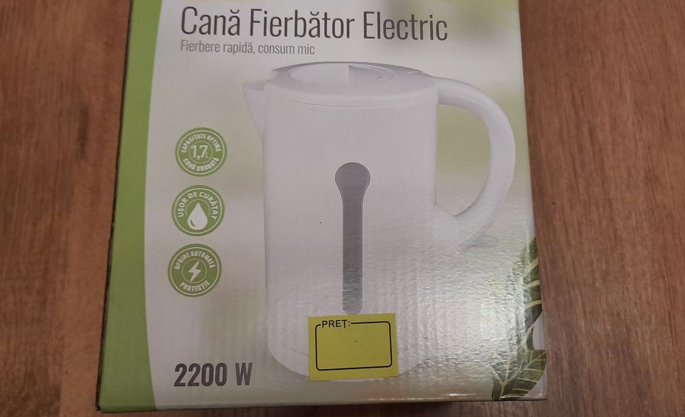 Cana Fierbator Electric ,2200W,Alb, Nou!
