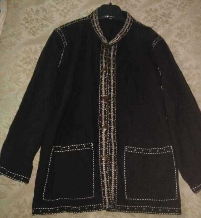 Haina populara traditionala , model foarte frumos, culoare neagra, cu cusături tradiționale, marimi M, L, XL, 2XL