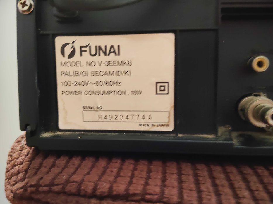 Vhs recorder Funai model N 3EEMK6