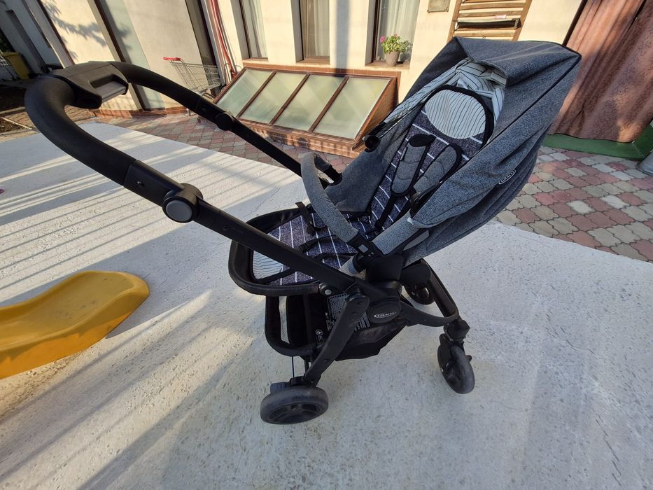 Cărucior Graco Evo 3 în 1 + Bază ISOFIX – Stare Bună!