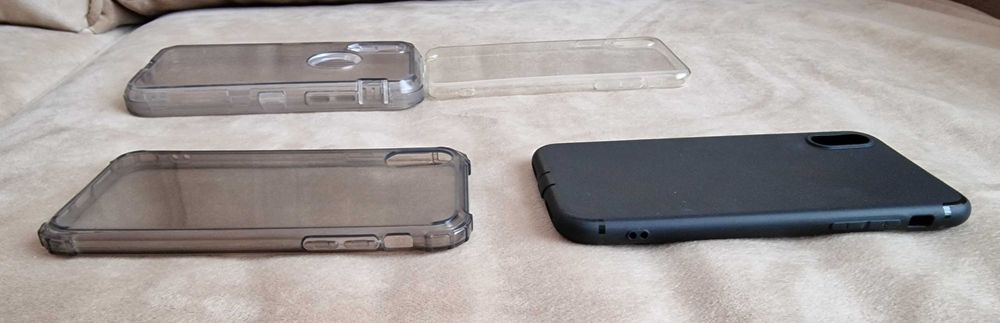 Huse Iphone X din silicon, plastic dur - noi