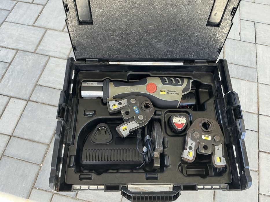 Vind presa sertizare Viega Pressgun Picco6plus 2024 completa cu bacuri V15,18,22