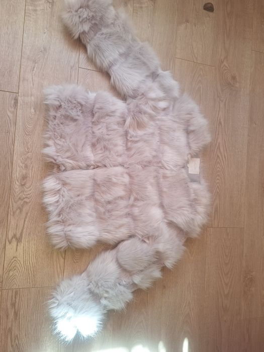 Дамско палто с косъм