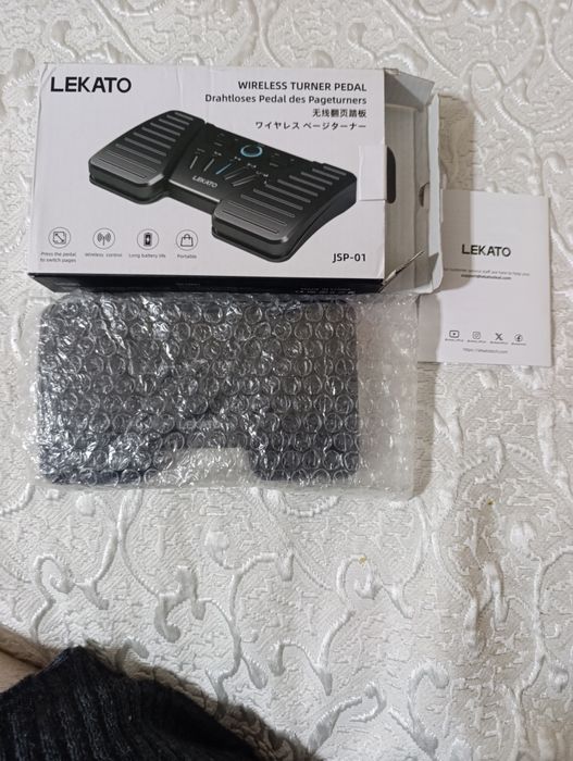 LEKATO Bluetooth педал за завъртане на страници